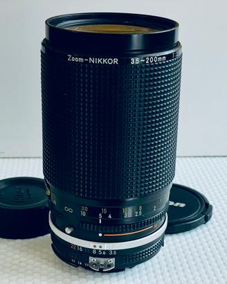 Nikon zoom Nikkor 35-200 f/3.5-4.5Ai-s perfetto
