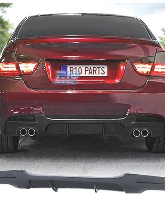 DIFFUSORE BMW E90 E91 LOOK M PERFORMANCE NERO LUCI