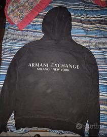 felpa armani exchange nera