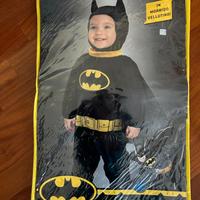 BATMAN COSTUME BABY IN VELLUTO 6/12 mesi nuovo