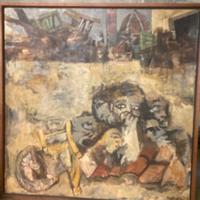 Quadro di Marrucci astratto cubista
