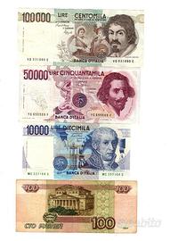 (LOTTO 10°)BANCONOTE ITALIANE"PREEURO IN LIRE