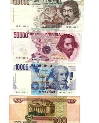 (LOTTO 10°)BANCONOTE ITALIANE"PREEURO IN LIRE