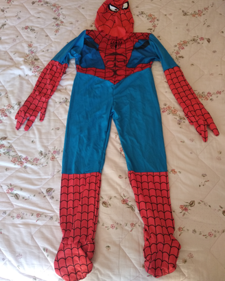 Maschera abito carnevale spiderman