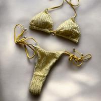 Set bikini giallo pastello - taglia S