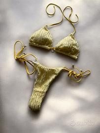 Set bikini giallo pastello - taglia S