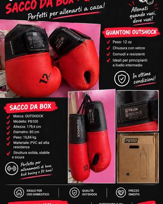 Sacco da box e guantoni