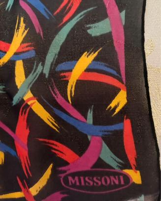Foulard Missoni originale 100% seta bandana nuovo