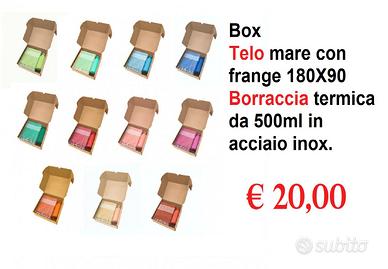 Box Mare con Telo mare e Borraccia termica