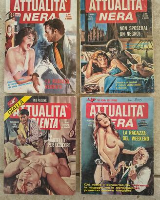 4 Fumetti Attualità Nera / Gialla (Ponzoni/Squalo.