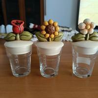 vasetti trasparenti con coperchio Thun 