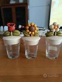 vasetti trasparenti con coperchio Thun 