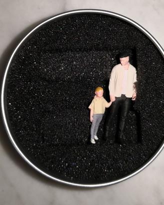 FIGURE PADRE-FIGLIO 1/64 SET 2 PERSONAGGI DIORAMA