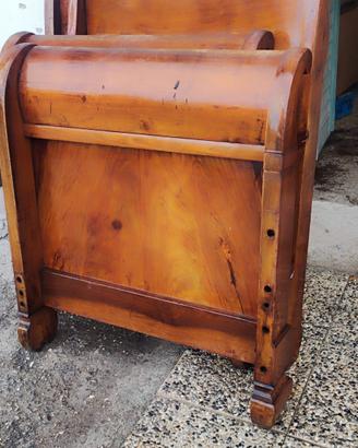 2 letti singoli in noce epoca 1800