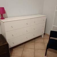 cassettiera doppia avorio