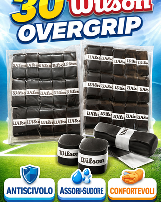 Overgrip 30 Pezzi Neri Tennis / Padel