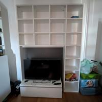 libreria bianca fatta su misura