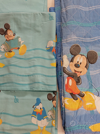 Completo lenzuola e trapuntino Disney
