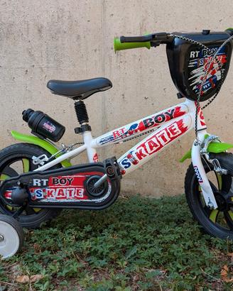 Bici 12" Denver RT Boy gomme EVA e rotelle