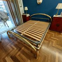 struttura letto matrimoniale in ottone