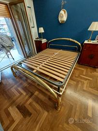 struttura letto matrimoniale in ottone