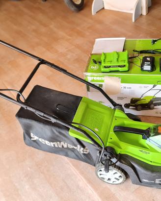 tagliaerba greenworks 48v 36cm a batterie