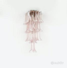 Lampadario a sospensione - Murano color rosa