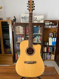 CHITARRA  ACUSTICA  AMPLIFICATA  EFFEDOT  D1CP