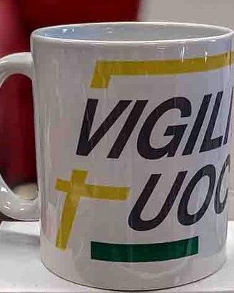 Tazza in ceramica Vigili del Fuoco Bianca