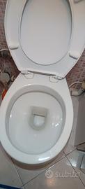 sanitari wc scarico a muro + vaschetta scarico