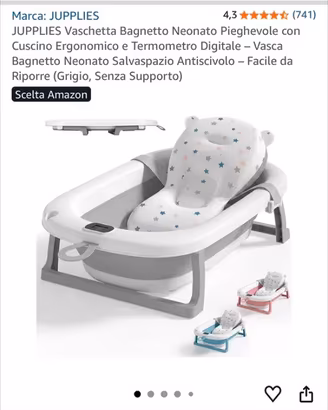 Vaschetta bagno neonato