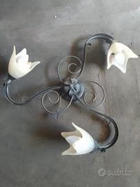 lampadari in ferro battuto