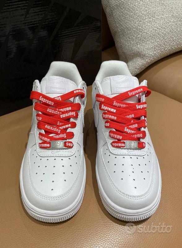 Nuovo Nike Air Force 1 Low Supreme White Abbigliamento e Accessori In vendita a Lodi