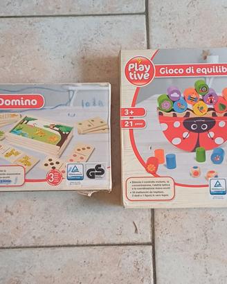 2 giochi in legno per bambini  