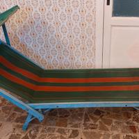 SPIAGGINA  vintage anni 90 in legno