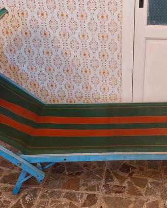 SPIAGGINA  vintage anni 90 in legno