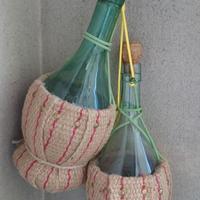 2 fiaschi da 0,75 litri per arredo taverna/vetrina