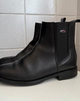 Stivaletti bassi Tommy Hilfiger in vera pelle