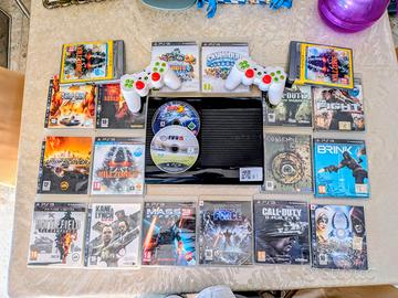 PS3 500gb + 20 giochi + 2 controller 