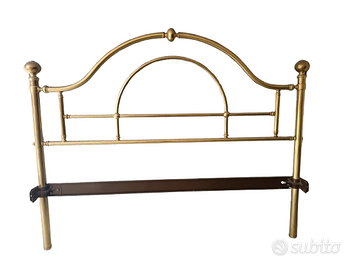 Struttura letto matrimoniale in ottone