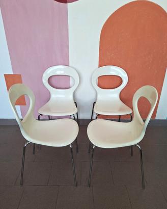 Set di 4 sedie Paperik di Bontempi Casa,ann '90