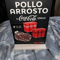 coca cola 2 locandina pubblicitaria pizza pollo 