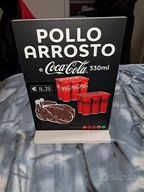 coca cola 2 locandina pubblicitaria pizza pollo 