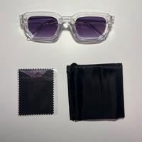 Occhiali da sole fashion trasparenti