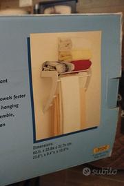 porta asciugamani bianco 