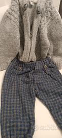 completo invernale maglioncino e pantaloni 