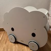 Carrello a spinta e contenitore