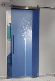 Porta scorrevole esterno muro su barra GAROFOLI