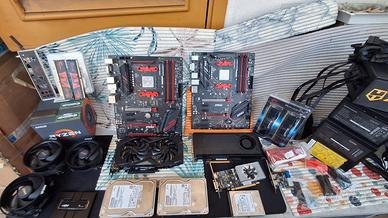 Lotto AMD, CPU, RAM, GPU , PSU, NVME, Hdd,Monitor 