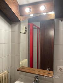 Specchio vintage in legno